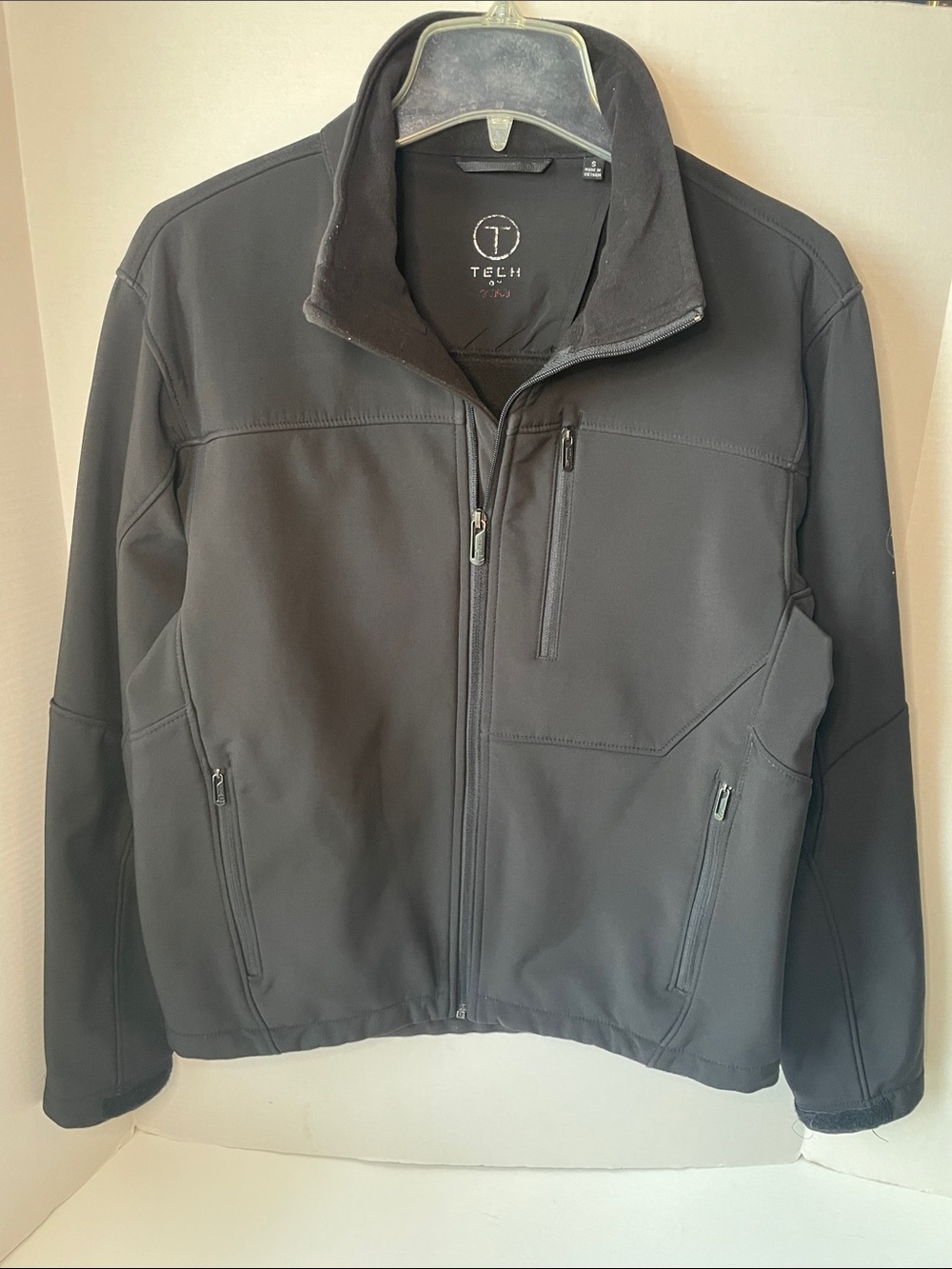 Tumi Men’s Size Small Black Softshell Jacket - Full Zip